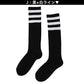 ラインソックス レディース ハイソックス ロングソックス 日本製 綿混 靴下 ライン入り アウトレット 22 23 24 25cm スポーツソックス スクールソックス カラーソックス 3本ライン 制服 コスプレ ダンス カジュアル スポーティー
