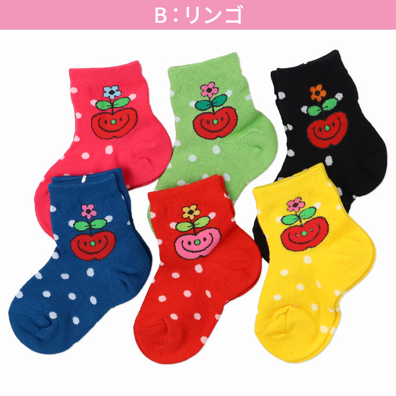 キッズ 靴下 6足組 日本製 ショートソックス 綿混 子供 ソックス 男の子 女の子 レトロ柄 まとめ買い 洗い替え 通園 通学 13 14 15 16 17 18 cm 平成レトロ風 保育園 幼稚園 小学生 ジュニア かわいい おしゃれ イベント カラフル レトロポップ