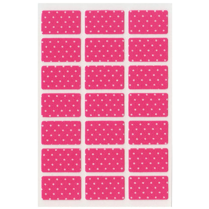 タグペタラベル 約12×20mm 洗濯タグに貼る シール おなまえ付け 名前付け お名前シール おなまえシール 入園 入学 幼稚園 保育園 ドット 無地 目印