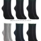 アツギ  WORK-Fit 婦人 防カビ 綿100% リブ ロークルー丈ソックス 3足組 22-23cm・24-25cm (レディース 女性 ワークフィット workfit ソックス 靴下 くつ下 くつした シンプル) (在庫限り)