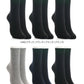 アツギ  WORK-Fit 婦人 プレーン ロークルー丈ソックス 3足組 22-24cm・24-26cm (レディース 女性 ワークフィット workfit ソックス 靴下 くつ下 くつした シンプル) (在庫限り)