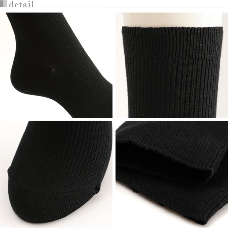 アツギ WORK-Fit 婦人 ジャストクルー丈 ソックス 3足組 22-24cm・24-26cm レディース 靴下 無地 女性 通勤 ビジネス リブソックス くつ下 くつした シンプル