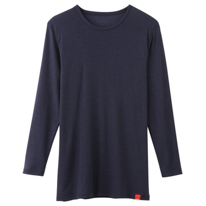 グンゼ 長袖 インナー メンズ あったか 9分袖 シャツ M～LL 丸首 ホットマジック 下着 暖かい 冬 男 防寒 冷え対策 大きいサイズ 肌着 紳士 アンダーウェア