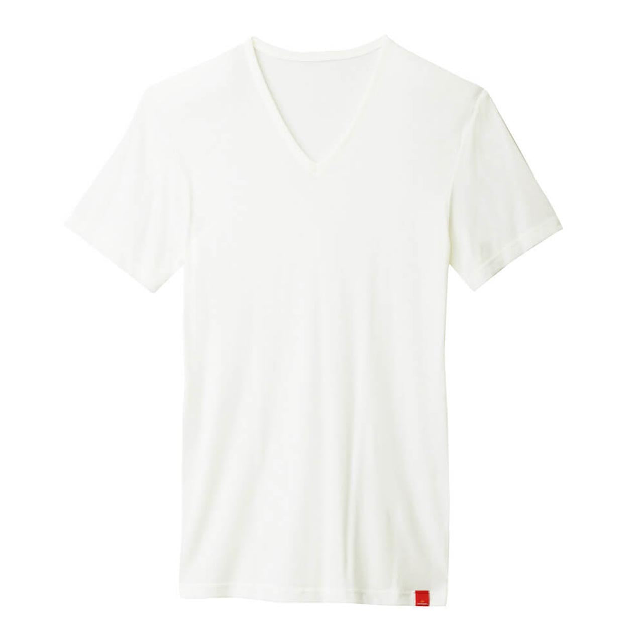 グンゼ 半袖 インナー メンズ あったか vネック M～LL V首 ホットマジック 下着 暖かい 秋冬 男 tシャツ 薄手 防寒 冷え対策 大きいサイズ 肌着 紳士 アンダーウェア