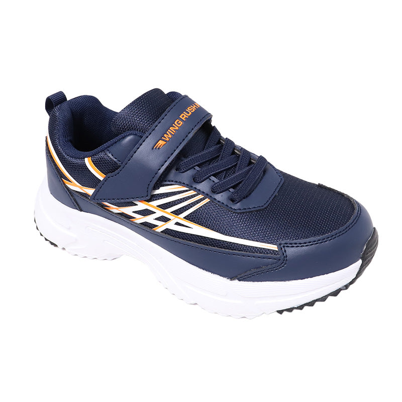 キッズ スニーカー 防水 男の子 子供 靴 シューズ ジュニア 男児 防水スニーカー マジックテープ 19cm～24cm 学校 小学生 中学生 男子 青 黒 20cm 21cm 22cm 23cm (送料無料) (取寄せ)