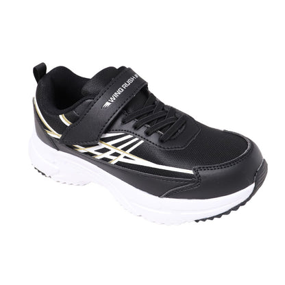 キッズ スニーカー 防水 男の子 子供 靴 シューズ ジュニア 男児 防水スニーカー マジックテープ 19cm～24cm 学校 小学生 中学生 男子 青 黒 20cm 21cm 22cm 23cm (送料無料) (取寄せ)