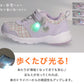 スニーカー キッズ 女の子 靴 子供 女児 子ども 光る 光るスニーカー むらさき ベージュ 16cm 17cm 18cm 19cm 通学 子供用 ジュニア 小学生 かわいい 光る靴 通学靴 登校 (送料無料) (取寄せ)