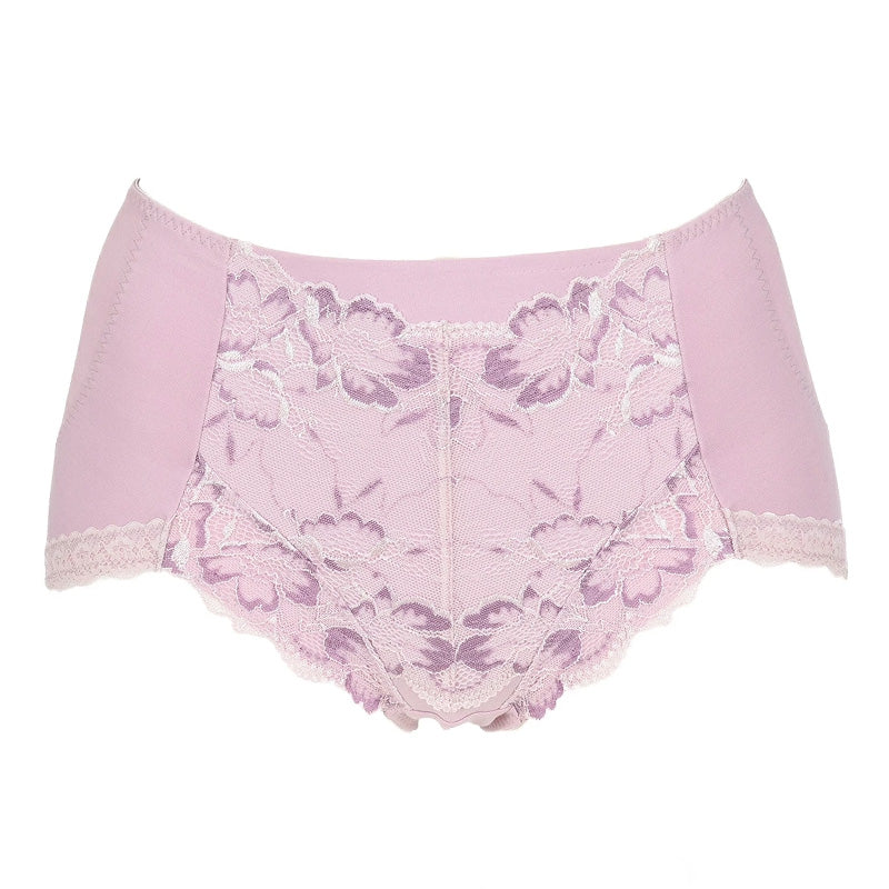 福助 満足 ガードルショーツ お腹 ヒップアップ やや深履き M L LL レディース 下着 補正 パンツ 深ばき 補整 インナー 引き締め レース 花柄 福助 フクスケ ふくすけ fukuske ショーツ単品 女性 婦人 肌着