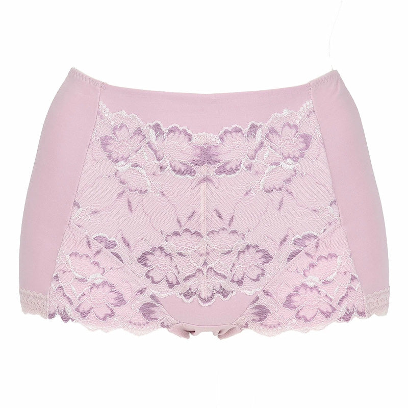 満足 ヒップアップ 1分丈 ショーツ M～LL 福助 fukusuke ふくすけ ショーツガードル お腹 引き締め インナー 下着 パンツ パンティ 一分丈 食い込み 花柄 フラワー