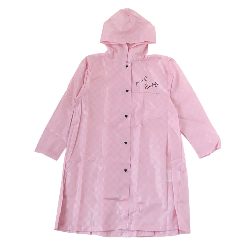 レインコート キッズ ランドセル対応 女の子 カッパ 子供 PINK latte 140 150 160 子ども 子供用 雨具 お名前 通学 かわいい おしゃれ 小学校 小学生 ピンク 紺 紫 水色