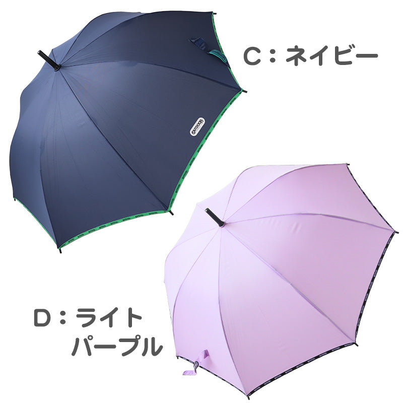 傘 子供用 キッズ 男の子 女の子 小学生 子供 かわいい かっこいい 58cm OUTDOOR 丈夫 シンプル 子ども傘 スクール かさ 水色 黒 緑 薄紫 紺