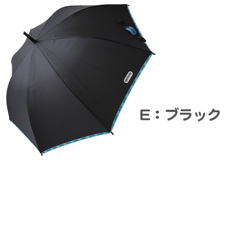 傘 子供用 キッズ 男の子 女の子 小学生 子供 かわいい かっこいい 58cm OUTDOOR 丈夫 シンプル 子ども傘 スクール かさ 水色 黒 緑 薄紫 紺