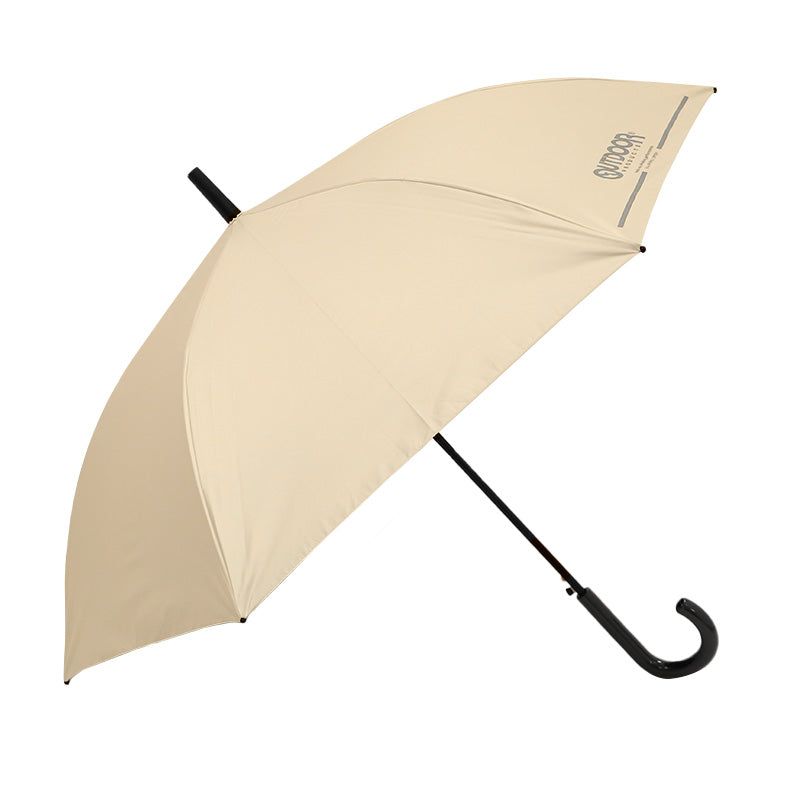 傘 子供 晴雨兼用 キッズ 長傘 日傘 雨傘 UVカット UPF50+ 男の子 女の子 OUTDOOR アウトドア 58cm 無地 軽量 耐風骨 反射付き 安全設計 通学 通園 小学生 こども傘 紫外線対策 シンプル おしゃれ かわいい 名前タグ付き
