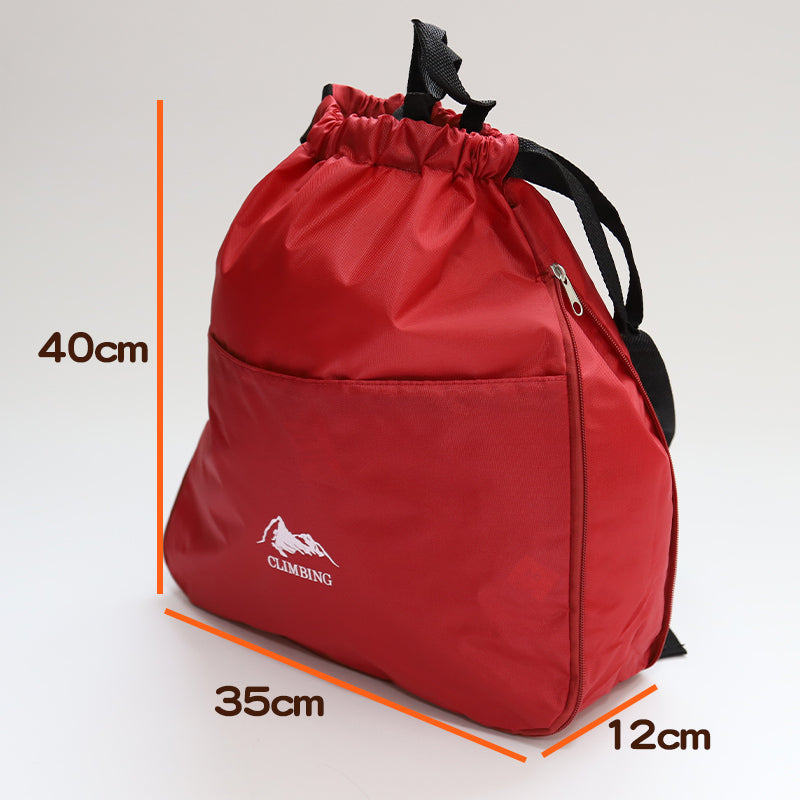 ナップサック キッズ ジュニア マチあり W35×H40×D12cm (子供 スクール 学校 マチあり サブバック 小学校 男子 女子 シンプル レッド ブラック オレンジ ネイビー)