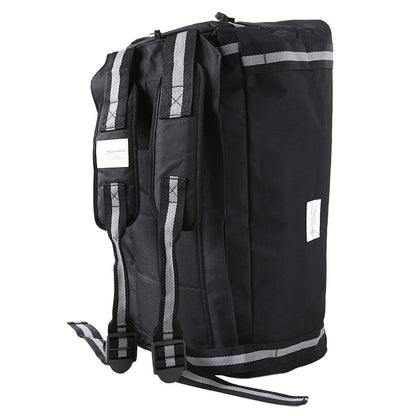 リュック ボストンバッグ 大容量 45L バックパック 2way 防災 W57×H27×D33cm 旅行 ウレタン 修学旅行 バッグ 宿泊 無地 チャック ウレタン素材 部活動 学生 黒 赤 レッド ブラック グレー (在庫限り)