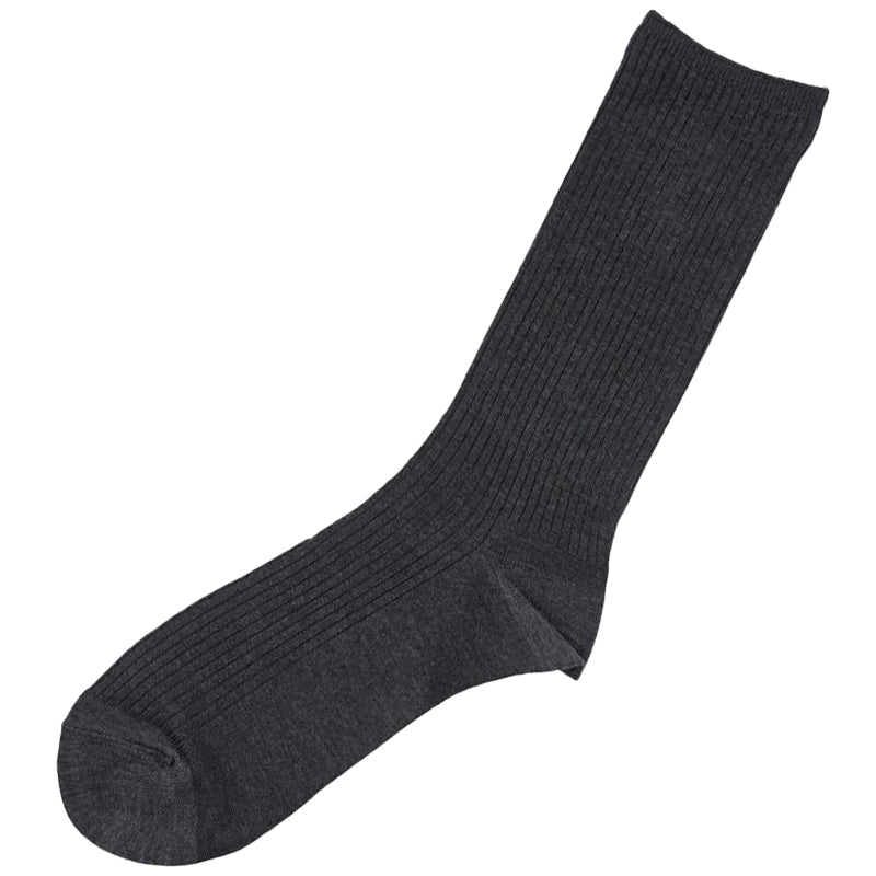 福助 満足 ビジネスソックス メンズ 冬 吸湿発熱 24-26cm・26-28cm 靴下 ビジネス ソックス 紳士 男性 あったか 暖かい 無地 リブ