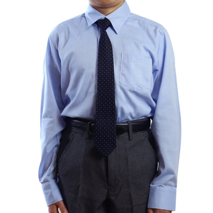 子供 男の子 長袖 シャツ フォーマル 制服 レギュラーカラー ネクタイ付き 140cm～170cm キッズ ジュニア 卒業式 入学式 慶事 発表会 スクール 小学生 子供服