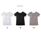 レディース 接触冷感 インナー フリーカット カップ付き フレンチ袖 ひびきにくい M L LL Tシャツ シャツ 下着 女性用 ストレッチ 無地 シームレス 薄手 涼しい 夏インナー さらさら フィット 重ね着 ベーシック デイリー ノンワイヤー カップ付きインナー