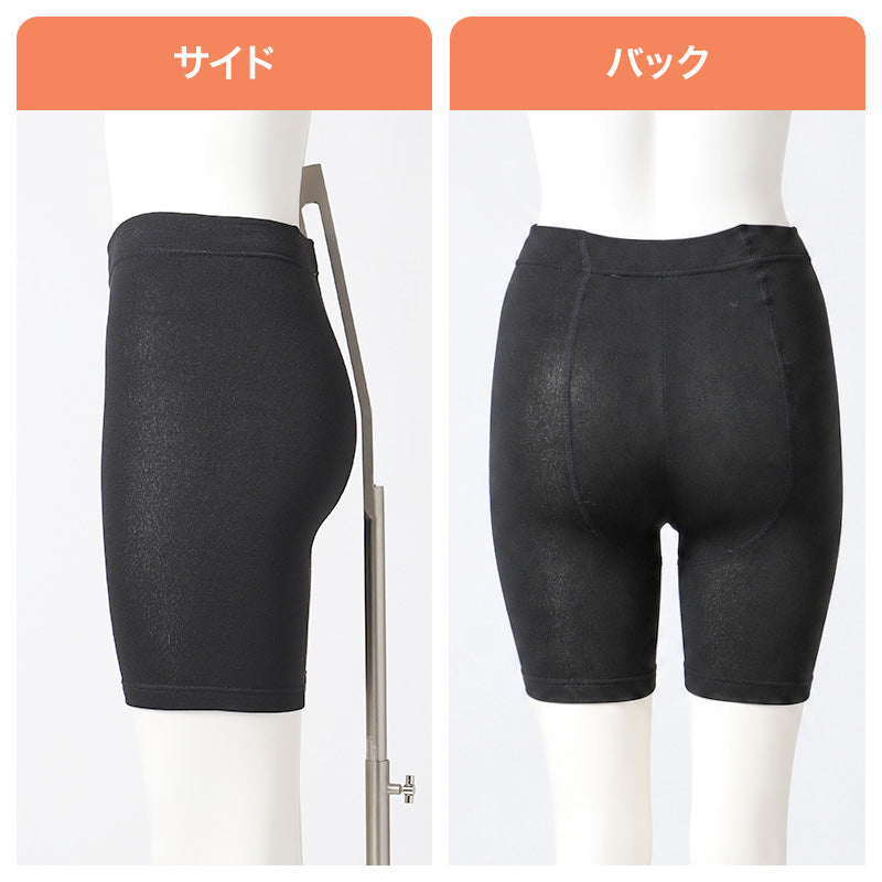3分丈 スパッツ レディース 裏起毛 160デニール 160D レギンス インナーパンツ 防寒 冬 あったか 遠赤外線 静電気防止 マチなし M L LL 三分丈 オーバーパンツ ペチパンツ ボトムインナー スカート下 ワンピース下 重ね履き 起毛インナー 秋冬 通勤