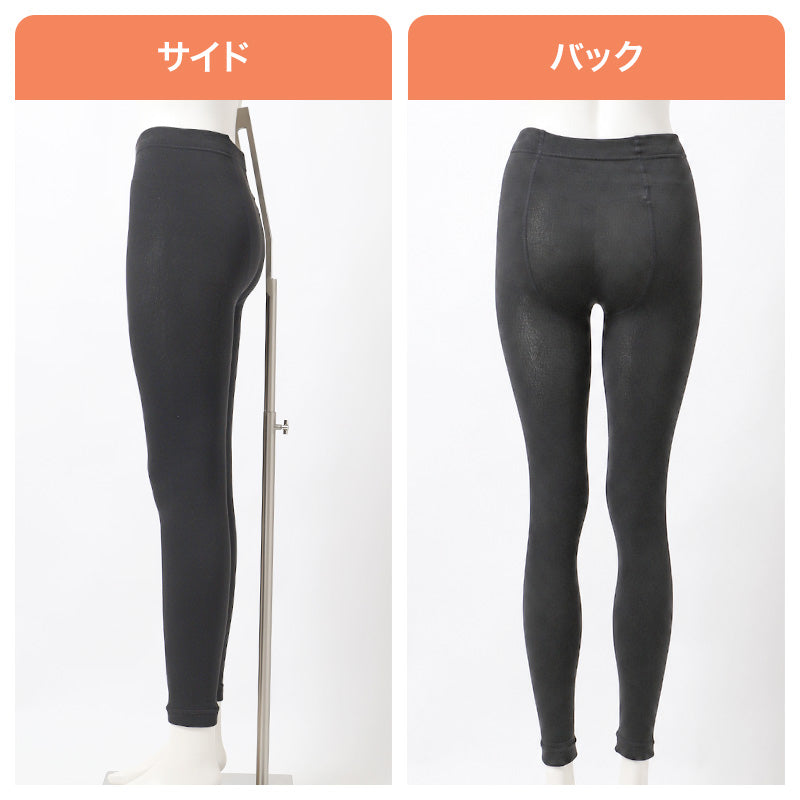 10分丈 スパッツ レディース 裏起毛 160デニール 160D レギンス インナーパンツ 防寒 あったか 遠赤外線 静電気防止 マチなし M L LL フルレングス ロングレギンス ボトムインナー ズボン下 スカート下 パンツ下 重ね履き 起毛インナー 秋冬 通勤