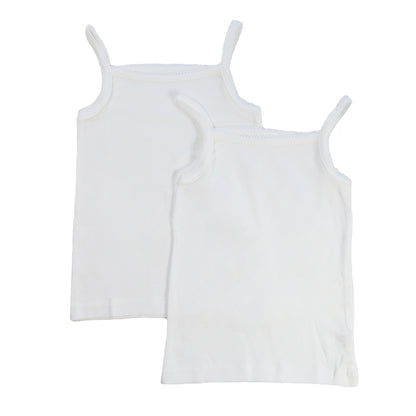 ベビー ベビー服 キャミソール 2枚組 無地 綿100% 日本製 女の子 80cm～95cm (肌着 ノースリーブ スリーブレス コットン 出産準備 出産祝い ベビー用品 白 下着 ギフト プレゼント 80 90 95 幼児)