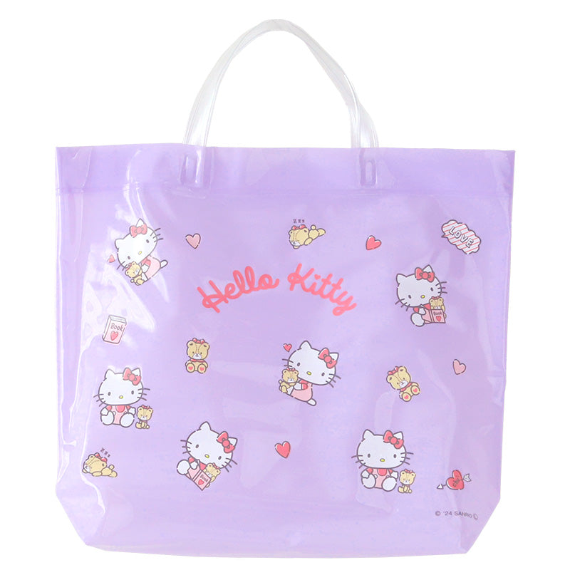 プールバッグ 手提げバッグ キティ マイメロ クロミ シナモン 約36×29