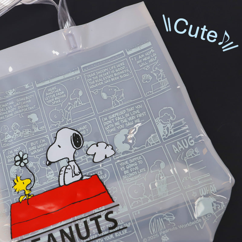 PEANUTS プールバッグ 手提げバッグ スヌーピー ウッドストック 約36×29×10cm ビーチバッグ ビニールバッグ スイムバッグ ショルダー 子供 水泳 水着入れ スポーツ サブバッグ (在庫限り)