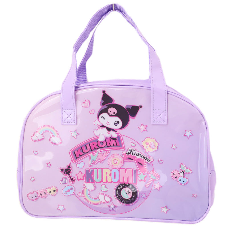 サンリオ プールバッグ ボストンバッグ キッズ 女の子 塩化ビニル 水泳バッグ スイムバッグ プールバック ビーチバッグ 通園 通学 約32×23×10cm 幼稚園 保育園 小学生 ハローキティ クロミ