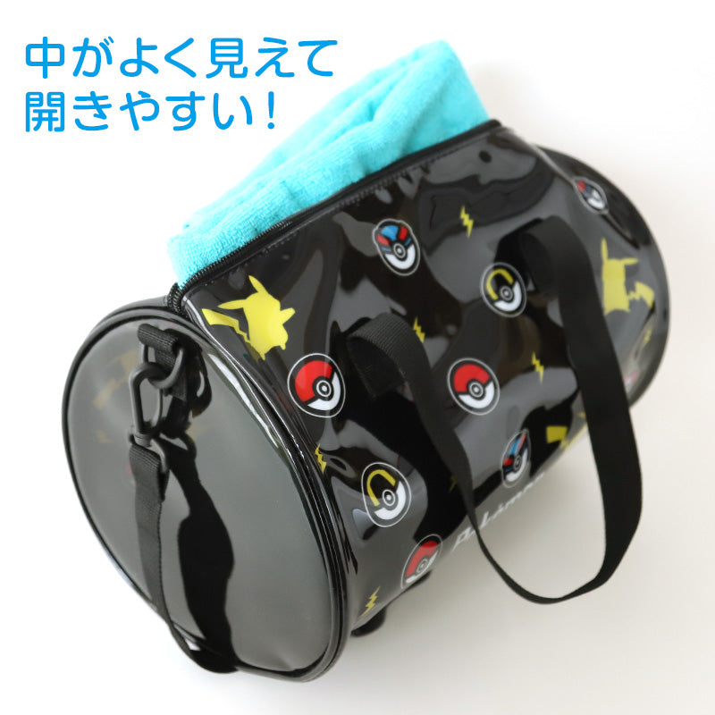 ポケットモンスター プールバッグ ポケモン ピカチュウ ニャオハ 約31×20.5×20.5cm スイムバッグ ドラムバッグ 子供 水泳 水着入れ スポーツ サブバッグ ロールボストン (在庫限り)