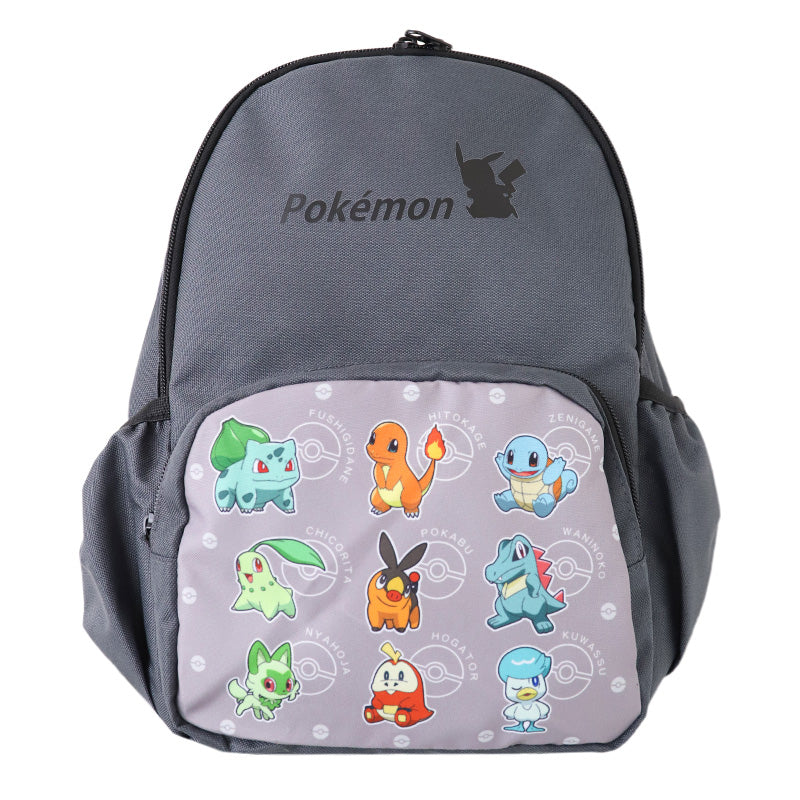 ポケットモンスター リュック ポケモン レディース キッズ 子供 大人 リュックサック ポリエステル 肩ひも調節 背中ポケット 通園 通学 遠足 学童 お出かけ 約22×33×13cm 旅行 小学生 中学生 女の子 男の子 (送料無料)