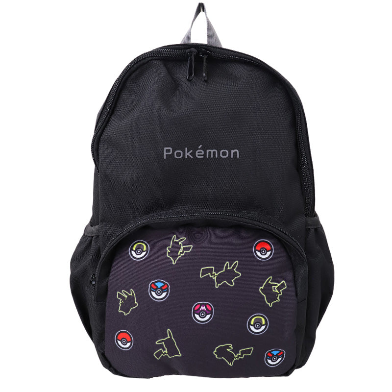 ポケットモンスター リュック ポケモン レディース キッズ 子供 大人 リュックサック ポリエステル 肩ひも調節 背中ポケット 通園 通学 遠足 学童 お出かけ 約22×33×13cm 旅行 小学生 中学生 女の子 男の子 (送料無料)