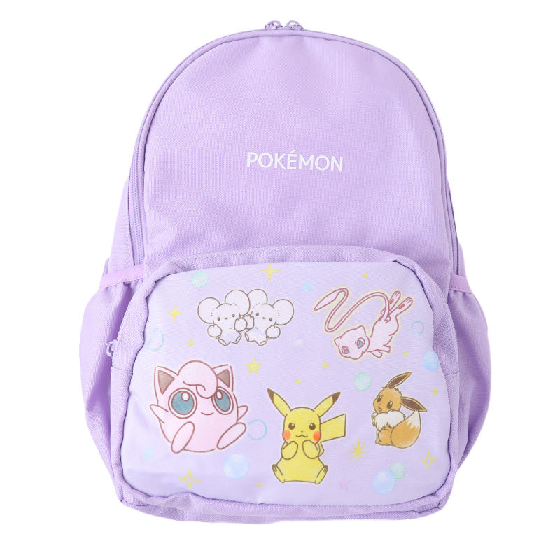 ポケットモンスター リュック ポケモン レディース キッズ 子供 大人 リュックサック ポリエステル 肩ひも調節 背中ポケット 通園 通学 遠足 学童 お出かけ 約22×33×13cm 旅行 小学生 中学生 女の子 男の子 (送料無料)