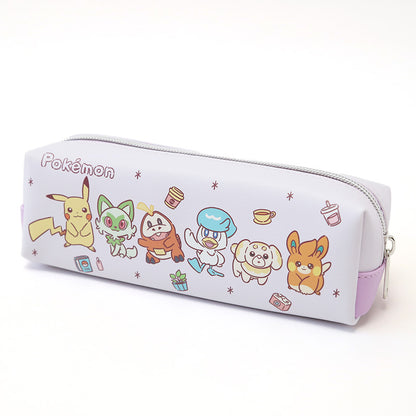ポーチ スクエアポーチ ポケモン キャラクター 約185×60×55mm 小物入れ ポーチ おしゃれ コスメ入れ 化粧ポーチ 自立 ペン入れ ペンケース 文房具 ミニ財布 小銭入れ 収納 持ち運び 男の子 女の子 プレゼント (在庫限り)