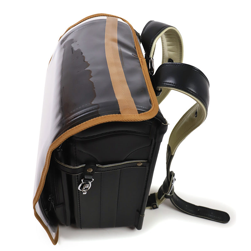 ランドセルカバー スヌーピー ウッドストック 女の子 透明 雨 キズ キャメル LL ランドセル 通学 人気 入学 PEANUTS 小学生 ブラック