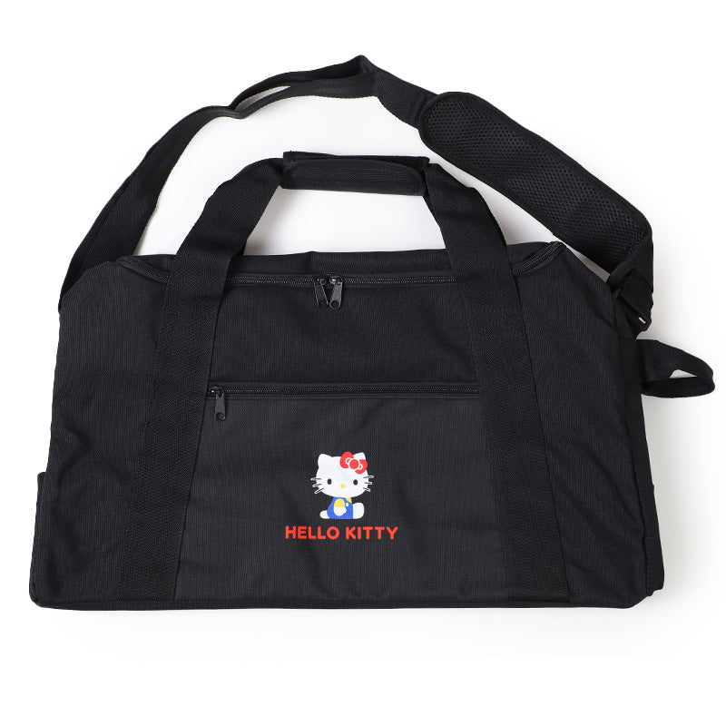 ボストンバッグ キティ マイメロディー クロミ シナモロール 約54×32×25cm バッグ バック 修学旅行 お泊り 学生 大容量 黒 大きい カバン スクール サブバッグ スタイリストバッグ