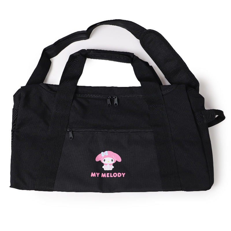 ボストンバッグ キティ マイメロディー クロミ シナモロール 約54×32×25cm バッグ バック 修学旅行 お泊り 学生 大容量 黒 大きい カバン スクール サブバッグ スタイリストバッグ