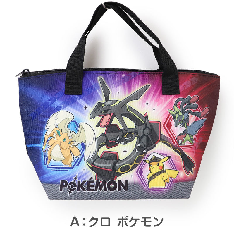 保冷 トートバッグ キッズ 保冷バッグ ランチバッグ キャラクター ポケモン 子供 お弁当バッグ ポリエステル アルミ メッシュポケット 手提げ 通園 通学 約31×18×13cm 保育園 幼稚園 小学校 夏場
