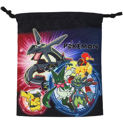 マルヨシ ポケットモンスター 巾着袋 キッズ 巾着 小物入れ コップ袋 給食袋 ポケモン 巾着S 入園準備 入学準備 男の子 女の子 キャラクター 通園 通学 約18×22cm 洗える 形態安定 シワになりにくい アイロン不要 お手入れ簡単
