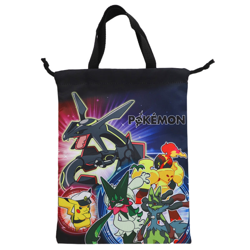 ポケットモンスター シューズケース キッズ 上履き入れ 巾着 シューズバッグ 上靴入れ 靴袋 ポケモン 入園準備 入学準備 男の子 女の子 約25×33cm キャラクター 通園 通学 軽量 持ち運び モンスターボール