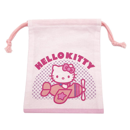キャラクター 巾着袋 コップ袋 コップ入れ 給食袋 小物入れ 綿100% 約18×22cm コットン かわいい キャラクター ポケモン キティ スヌーピー 子供 キッズ 男の子 女の子 園児 小学生 保育園 幼稚園 小学校 入園準備 入学準備 歯ブラシ入れ
