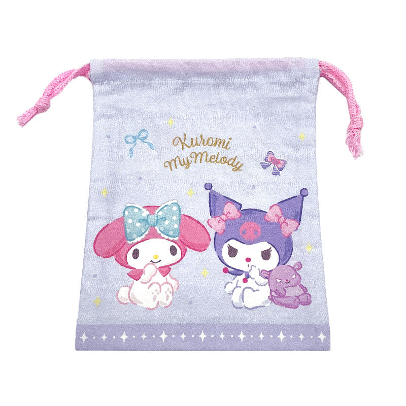 キャラクター 巾着袋 コップ袋 コップ入れ 給食袋 小物入れ 綿100% 約18×22cm コットン かわいい キャラクター ポケモン キティ スヌーピー 子供 キッズ 男の子 女の子 園児 小学生 保育園 幼稚園 小学校 入園準備 入学準備 歯ブラシ入れ