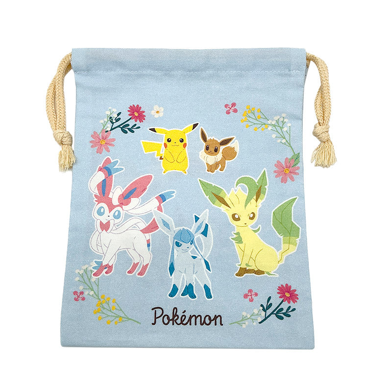 キャラクター 巾着袋 コップ袋 コップ入れ 給食袋 小物入れ 綿100% 約18×22cm コットン かわいい キャラクター ポケモン キティ スヌーピー 子供 キッズ 男の子 女の子 園児 小学生 保育園 幼稚園 小学校 入園準備 入学準備 歯ブラシ入れ