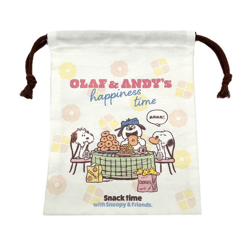 キャラクター 巾着袋 コップ袋 コップ入れ 給食袋 小物入れ 綿100% 約18×22cm コットン かわいい キャラクター ポケモン キティ スヌーピー 子供 キッズ 男の子 女の子 園児 小学生 保育園 幼稚園 小学校 入園準備 入学準備 歯ブラシ入れ