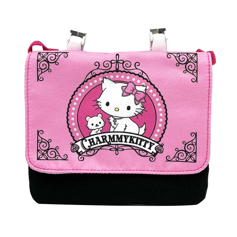 移動ポケット 2WAY ショルダー付き キャラクター クリップポケット ポケットポーチ ポシェット 約15×12cm キッズ 子供 ハンカチ入れ ティッシュ入れ 通園 通学 保育園 幼稚園 小学校 入園準備 入学準備 サンリオキャラクターズ キティ ポケモン