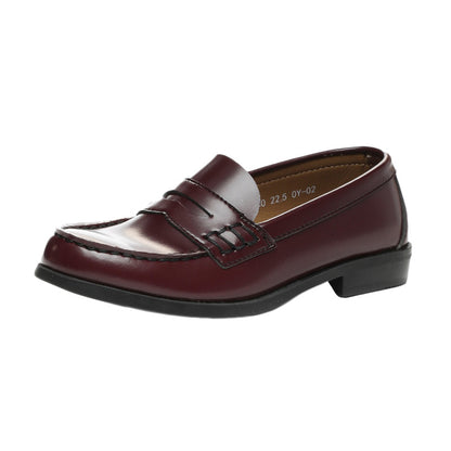 ローファー 合皮 女子 レディース 学生靴 通学靴 通学履き 外履き スクール 21cm～26.5cm ムーンスター moonstar ブラック ブラウン 学校 中学校 高校 ジュニア 靴 3E 冠婚葬祭 (送料無料) (取寄せ)