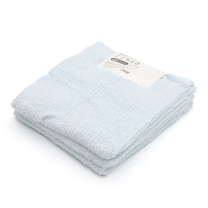 ウォッシュタオル 3枚組 ハンドタオル タオル 綿100% ふわふわ 無撚糸 約34cm×35cm 無地 無撚糸タオル 手拭き 洗面所 トイレ キッチン キッチンタオル