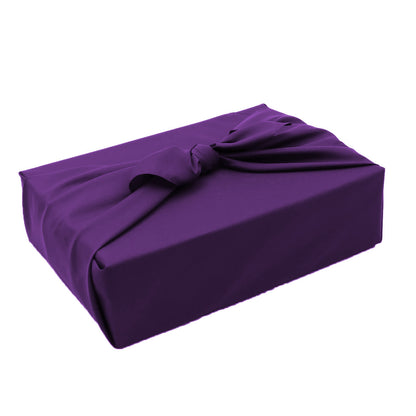 風呂敷 無地 三巾 10枚組 約100cm×100cm (紫 ふろしき ポリエステル みはば 大きい)