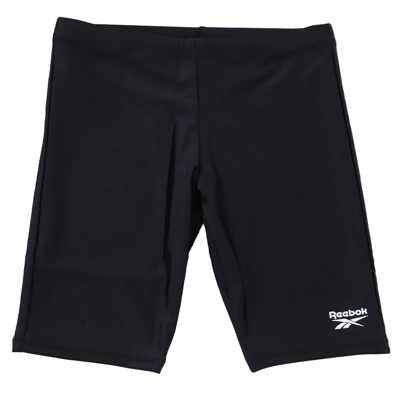 スクール水着 男の子 スイムパンツ 子供 キッズ ハーフパンツ Reebok 130cm～170cm スイミング 海パン 海水パンツ 小学生 中学生 男子 男児 黒 紺 シンプル ピッタリ 無地 (在庫限り)