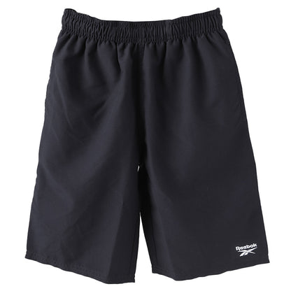 スクール水着 男の子 サーフパンツ キッズ シンプル Reebok 130cm～170cm ミドル丈 水泳 海 プール 男児 男子 ジュニア 海パン 黒 紺