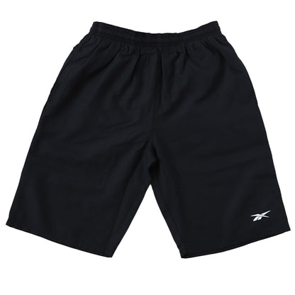 スクール水着 男の子 サーフパンツ キッズ シンプル Reebok 130cm～170cm ミドル丈 水泳 海 プール 男児 男子 ジュニア 海パン 黒 紺 (在庫限り)